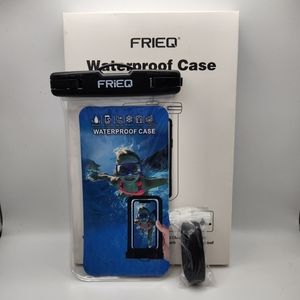 Waterproof case for beach, with lanyard